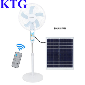 Ventilador Solar de 16 Pulgadas <span class=keywords><strong>y</strong></span> 12V CC, Ventilador Recargable de CA/CC con Energía Solar, Precio Económico, Ventilador Solar de Pie con Panel <span class=keywords><strong>y</strong></span> Luz LED - Product Image 2