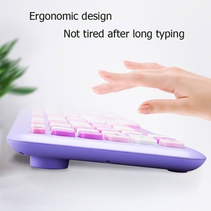MOFii — ensemble <span class=keywords><strong>clavier</strong></span> <span class=keywords><strong>et</strong></span> <span class=keywords><strong>souris</strong></span> <span class=keywords><strong>sans</strong></span> <span class=keywords><strong>fil</strong></span>, 666 touches, couleur rouge à lèvres, style Punk, pour le bureau, 110 Original - Product Image 5