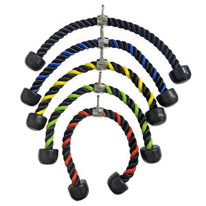 Accesorios de gimnasio en casa, sistema de <span class=keywords><strong>polea</strong></span>, bíceps, <span class=keywords><strong>cuerda</strong></span> extraíble, agarre de 27 y 36 pulgadas, accesorio de Cable, <span class=keywords><strong>cuerda</strong></span> de tríceps - Product Image 1