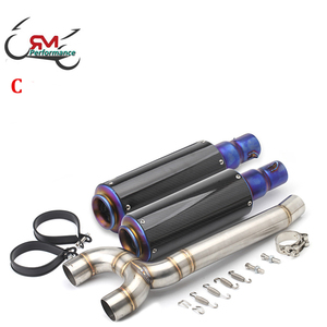 Moto D'échappement Carbone Échapper Moto D'échappement Tuyau Moyen Glisser Sur Silencieux De Course Pour Yamaha FZ-6N FZ-6S FZ6 FZ6S <span class=keywords><strong>FZ6N</strong></span> - Product Image 4
