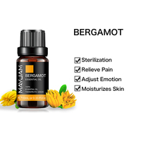 Marque privée OEM 100% Extrait de plante 10ML Huile essentielle de bergamote pour diffuseur d'arôme