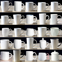 Mug en céramique minimaliste Warmcup 400 ml blanc avec poignée pour hôtels et souvenirs