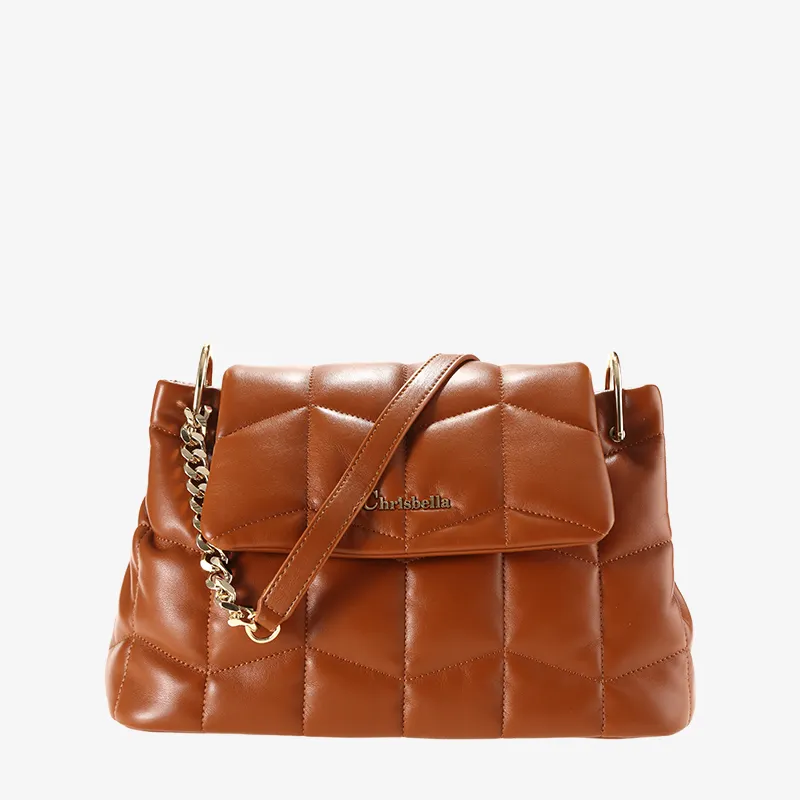 Custom pu vegen clutch bags Embroidery thread sling shoulder purse women large Leather Ladies crossbody bag