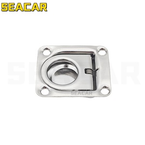 Seacar Stainless Steel Lift Handle 44x38mm Spring <b>Floor</b> Hatch <b>Cover</b> Marine Hardware - Product Image 2