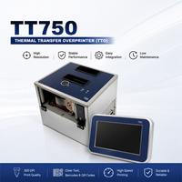 Ligne d'emballage de sachets de thé, imprimante de date, machine de codage QR, imprimante à transfert thermique T 750/500 VJ TTO 6330 6230