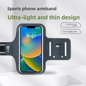 Manicotto per Telefono Trasparente Sottile Antiurto Unisex in Plastica con Fodera in PU per Corsa e Sport - Product Image 2