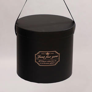 กล่องของขวัญวาเลนไทน์แบบพกพา รุ่นใหม่ล่าสุด กล่องดอกไม้ทรงกระบอกพร้อมหูหิ้ว - Product Image 3