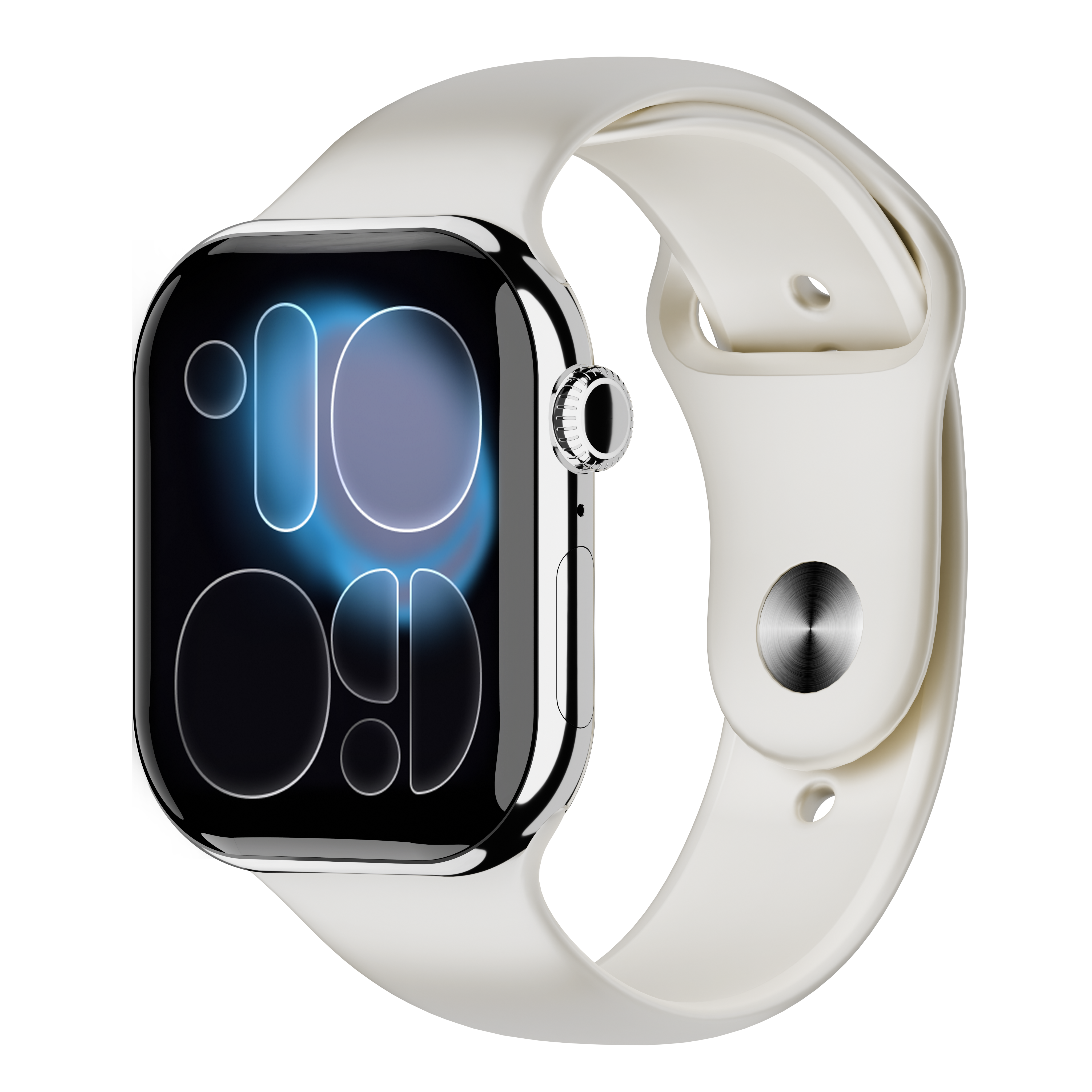 glossy white steel color