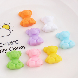 Miniatura de Oso Artificial de Resina de Color Mate Estilo Coreano para Decoración - Product Image 3
