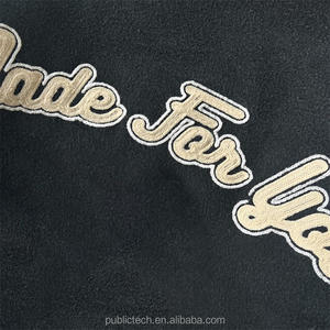 Venta al por mayor de los hombres Zip Up recortada Hip Hop Varsities Custom Letterman Old School Vintage Baloncesto Chaquetas - Product Image 3