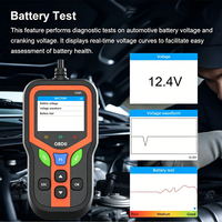 Lector de Códigos OBD2 V321, Escáner de Diagnóstico Automotriz, Lectura/Borrado de Códigos, Detección de Fallas del Automóvil, Sensor de Oxígeno, Pantalla LCD, Android/Windows/iOS