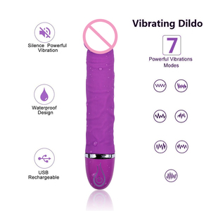 7 Frequenz dildo Frauen Kitzler Stimulator Realistischer Penis Vagina Produkt Mastur bator Einstellbar Starke Vibration 18 Sexspielzeug für Erwachsene - Product Image 5