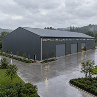 Atelier industriel à grande portée en structure métallique, panneaux sandwich isolés, entrepôt métallique conforme CE, bâtiment de stockage