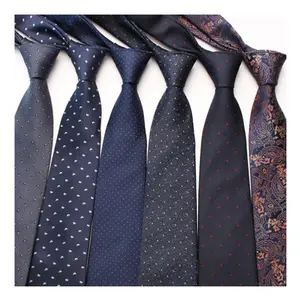 wholesale high quality necktie corbatas paisley design yarn dyed woven ties