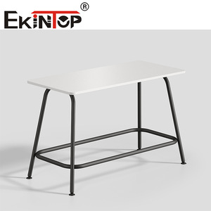 โต๊ะบาร์สูง Ekintop ขนาด 1600x750x1000 มม. สไตล์โมเดิร์นมินิมอล ทำจากโลหะและพลาสติก สำหรับใช้งานกลางแจ้ง ร้านอาหาร คาเฟ่ - Product Image 5