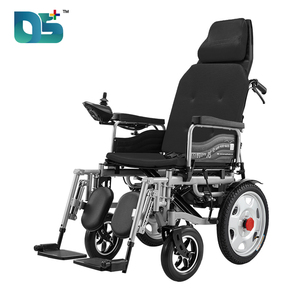 Silla de Ruedas Eléctrica Reclinable Plegable de Alta Resistencia con Soporte para Cuello y Reposacabezas con Freno Médico para Discapacitados - Product Image 1