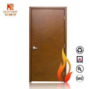 Personalizado UL/WH/FM Aprobar puertas de madera resistentes al fuego y puertas de hotel de madera con marco de acero Puerta de madera ignífuga - Product Image 6