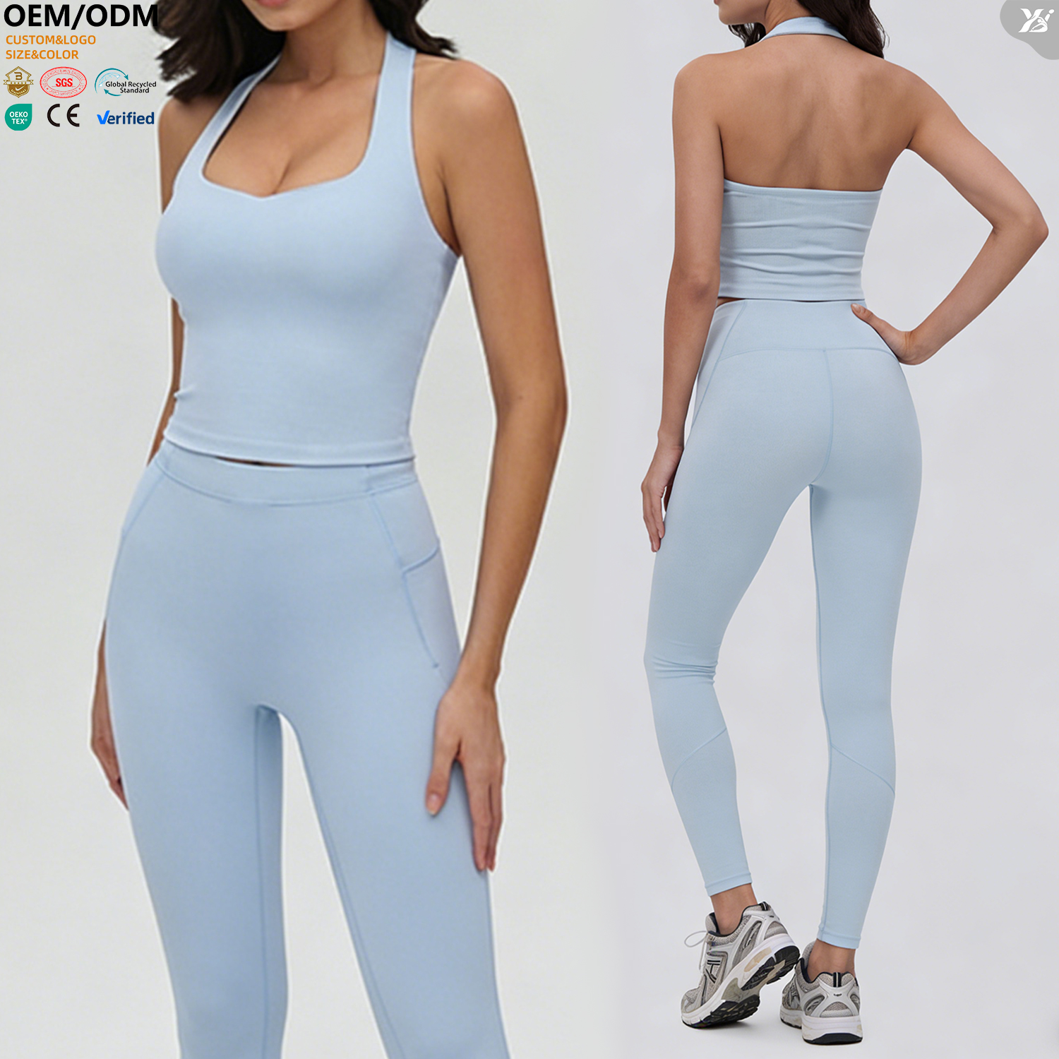 XW-DWC516149 Spandex nylon seamless sport top Multiple colors available adults yoga top Sleeveless simple top womens tracksuit