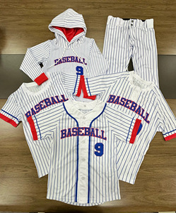 PURE Personnalisé col en V unisexe nouveau Design sans manches Baseball Softball uniforme Pro Team Jersey Baseball chemises pantalon uniforme ensemble - Product Image 6