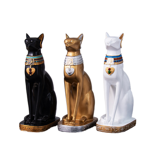 Figurine de <span class=keywords><strong>chat</strong></span> Bastet en résine <span class=keywords><strong>égyptien</strong></span>ne en gros, animal, chaton <span class=keywords><strong>égyptien</strong></span>, déesse Bastet, sculpture, statue, décoration de bureau, bar, maison - Product Image 1