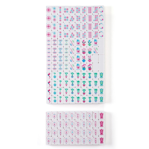 Jeu de tuiles de mahjong américain de luxe personnalisé multicouche en acrylique cristal vert émeraude pour divertissement, style américain, en stock - Product Image 5