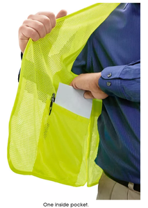 Gilet di Sicurezza Riflettente ANTMAX HI-VIS con Chiusura Laterale Regolabile in Velcro per Abbigliamento da Lavoro di Alta Qualità per Costruzioni Stradali - Product Image 4