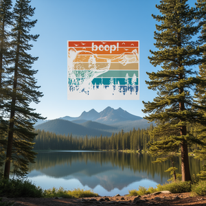 T-shirt à manches longues Bear Boop, design parc national, style vintage - Product Image 3