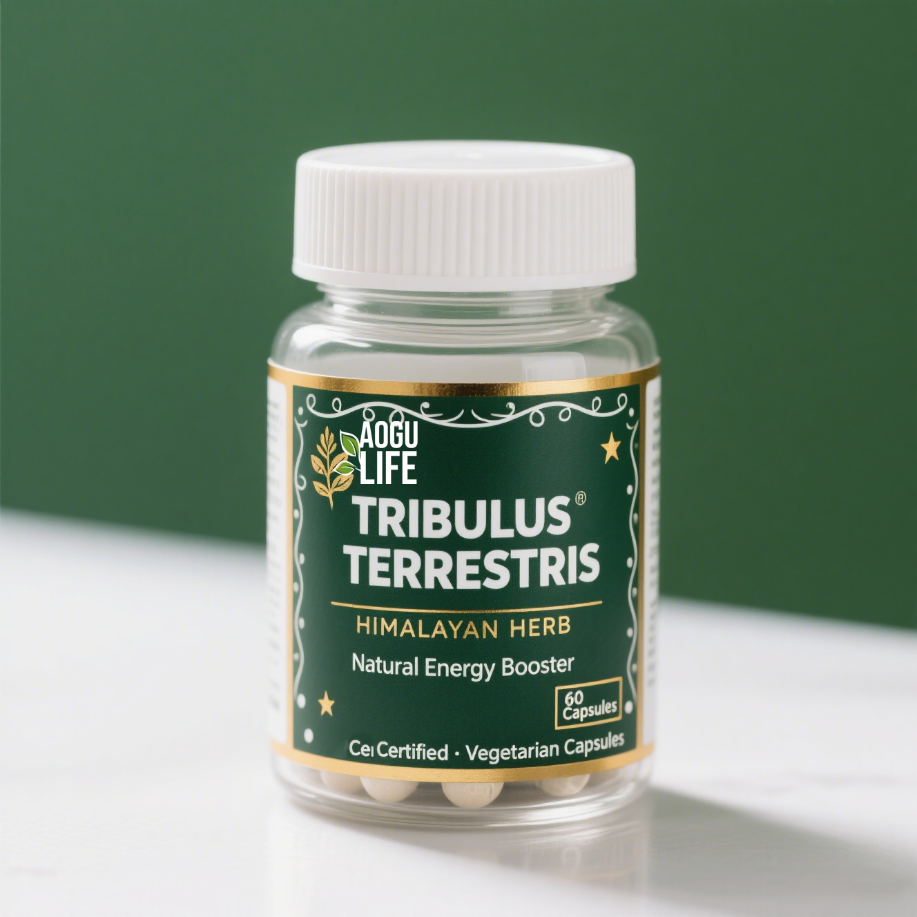 Aogubio поставка растительного экстракта экстракт Tribulus Terrestris натуральный порошок Tribulus Terrestris