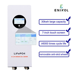 51.2v 30kwh Touchscreen <b>48v</b> Solar Energy <b>Battery</b> for Power System 600ah Lithium - Product Image 5