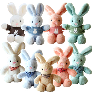 Jouets doux pour enfants avec broderie pull dessin animé longues jambes oreilles <span class=keywords><strong>lapin</strong></span> <span class=keywords><strong>lapin</strong></span> <span class=keywords><strong>lapin</strong></span> <span class=keywords><strong>jouet</strong></span> en peluche - Product Image 2