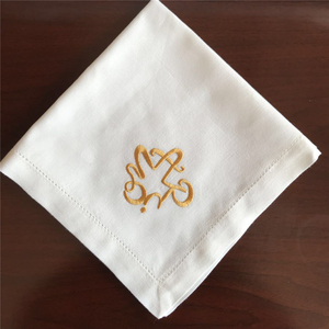 Simple <strong>Cloth</strong> Blush Wine Wedding Napkins Custom logo Embroidery <strong>Linen</strong> Soft Cocktail Restaurant <strong>Table</strong> Napkin Wedding - Product Image 5