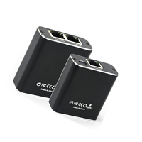 Répartiteur de réseau haute vitesse 1 Gbps/1000 Mbps 2 en 1 Répartiteur de réseau LAN Gigabit RJ45 avec câble USB C