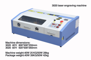 Máquina de grabado láser de escritorio eléctrica 3020 CO2 40W/50W para madera/papel/PVC/sello - Product Image 2