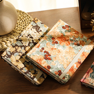 A5 Pintura a óleo vintage Design Floral <span class=keywords><strong>Notebook</strong></span> Handmade Corduroy Tecido <span class=keywords><strong>Planner</strong></span> Floral Facecloth Algodão Jornal e <span class=keywords><strong>Notepad</strong></span> - Product Image 6