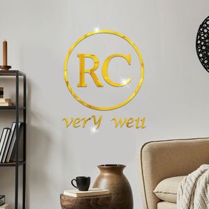 Hot Selling New <b>Large</b> Size 3D DIY Acrylic Mirror Circle Round Wall Sticker Foam Available 40cm 50cm 60cm 70cm Dia for Home Decor - Product Image 4