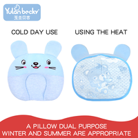 Oreiller de sommeil pour bébé en coton 100% de haute qualité, motif animalier, forme oblongue, protection de la tête, anti-chute, vente en gros