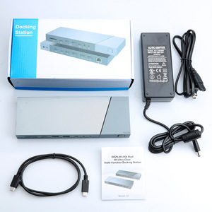 ฮับ USB-C 16 พอร์ต พร้อมอะแดปเตอร์จ่ายไฟ DC สำหรับ Macbook รองรับการเชื่อมต่อจอภาพแบบ Triple Displaylink MST Docking Station - Product Image 6