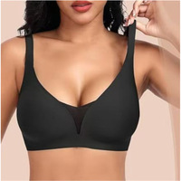 Soutien-gorge sans couture une pièce pour femme avec fermeture dorsale, bretelles réglables, sans armatures, confortable, extensible, doux et offrant un bon maintien