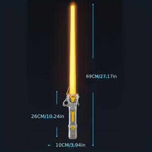 Retractable Lightsaber Finger Rotating Laser Sword <b>Flash</b> Luminous Soundfont Force FX FOC Blaster Cosplay Battle Toy for Children - Product Image 3