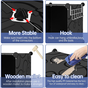 Nhựa lưu trữ tủ Closet Stackable <span class=keywords><strong>cubby</strong></span> kệ cho quần áo - Product Image 6