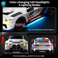 Voiture de course RC 4x4 2,4 GHz à drift, télécommandée entièrement proportionnelle avec lumières LED, jouet haute vitesse pour garçons et adultes