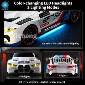Coche de Carreras <span class=keywords><strong>RC</strong></span> 4WD de 2.4GHz a Escala 1:24 con Control Remoto Proporcional Completo, Luces LED, Juguete de Alta Velocidad para Niños y Adultos - Product Image 5