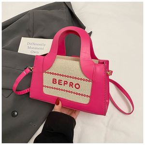 Women's Fashion RFID Feature Messenger Bag Autumn Candy Crossbody Shoulder Tote <b>Handbag</b> Zip <b>Small</b> Square Letter Printed Design - Product Image 3