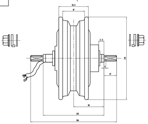 <span class=keywords><strong>Motor</strong></span> <span class=keywords><strong>de</strong></span> 10 Pulgadas 750w 500w 350w NUEVO para Scooter Eléctrico, Motocicleta, Bricolaje, Necesita Neumático Inflable o <span class=keywords><strong>de</strong></span> Vacío - Product Image 3