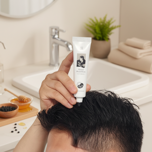 [SOY LAB] ออร์แกนิค ฮันนี่ แบล็คบีน สกัลป์ แอมพูล เอสเซนส์บำรุงหนังศีรษะสูตรบางเบา เพื่อหนังศีรษะที่ชุ่มชื้น สูตรอ่อนโยนเพื่อผมนุ่มสลวยเงางาม - Product Image 3