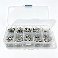 Kit d'assortiment de fusibles en tube de verre 3.6x10mm, 100 pièces, fusibles axiaux à action lente 0,5a-10a 250V pour la protection des circuits électroniques