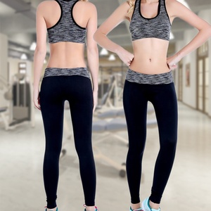 Venta al por mayor de compresión de gran tamaño Delgado Stretch Fitness Medias <span class=keywords><strong>Correr</strong></span> Deportes Pantalones de cintura alta sin costuras Leggings de yoga <span class=keywords><strong>para</strong></span> las mujeres - Product Image 2