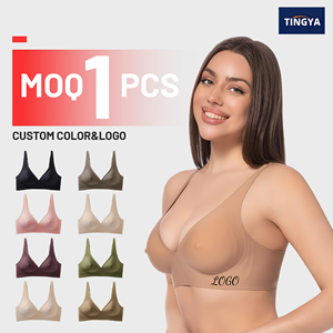 Nuovo <span class=keywords><strong>Reggiseno</strong></span> Push-up Senza Ferretto in Gel, Sottile, Traspirante, Confortevole, Senza Cuciture, con Coppe in <span class=keywords><strong>Cotone</strong></span> per il Seno - Product Image 1