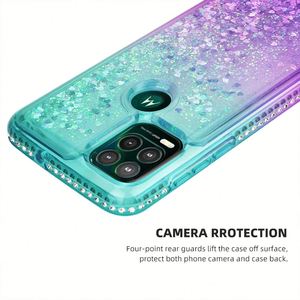 เคสโทรศัพท์กลิตเตอร์ไล่ระดับสีสำหรับ Moto G Stylus 5G ปลอกด้านหลังเป็นทรายเหลว - Product Image 5