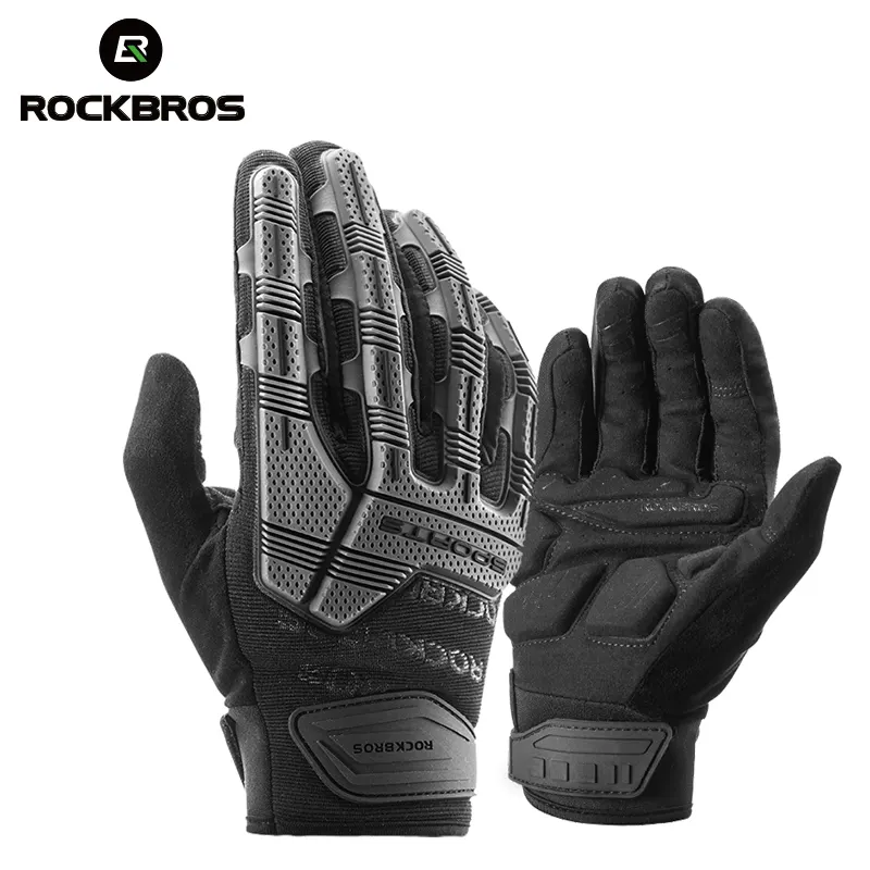 ROCKBROS — gants de vélo vtt 6mm, ensemble complet de Sport, respirant et antichocs, Gel SBR, 6mm, pour hommes et femmes